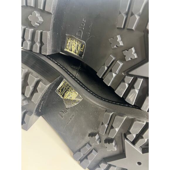 NWT! Christian Dior D-Road High Leather Boots, Size 39 - Picture 9 of 10